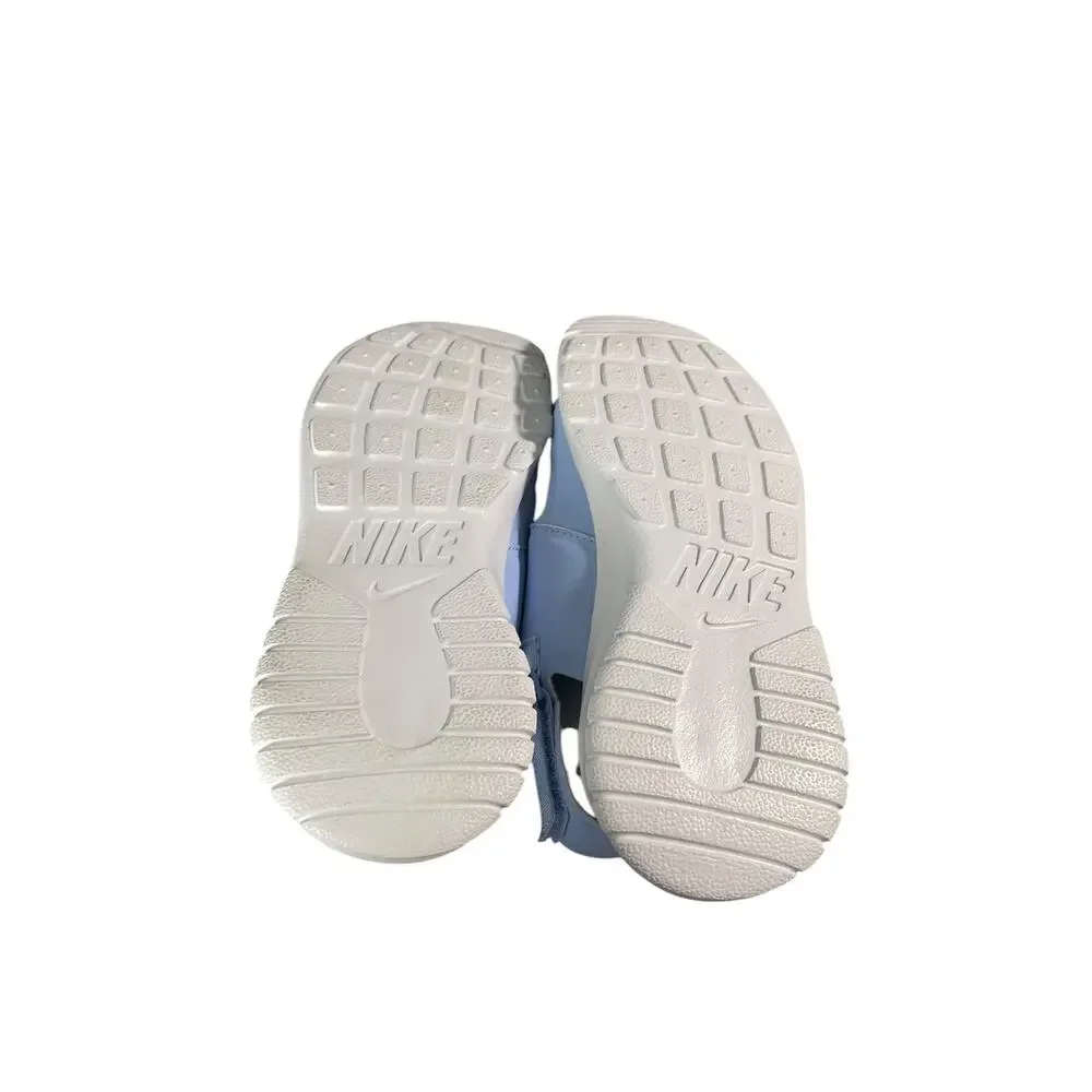 Nike Women’s Tanjun Light Blue/Grey Size-5 Sandals